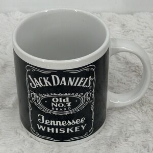 Jack Daniels Classic Black and White Mug NO CHIPS OR CRACKS